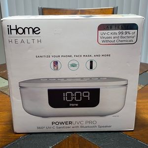 NEW iHome Health Speaker/alarm/ charger/sanitizer